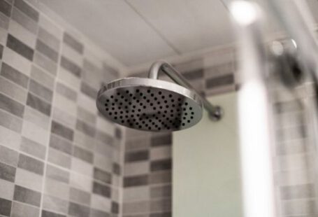 Shower - grey stainless steel shower head