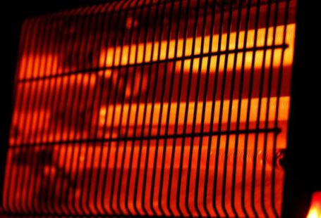 Heater - a close up of a heater in the dark
