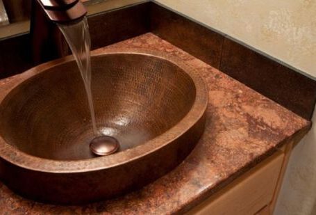 Plumbing - sink, copper, tap