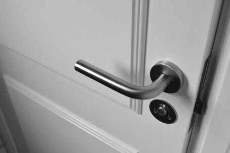 Family Safety - Semi Open White Wooden Door